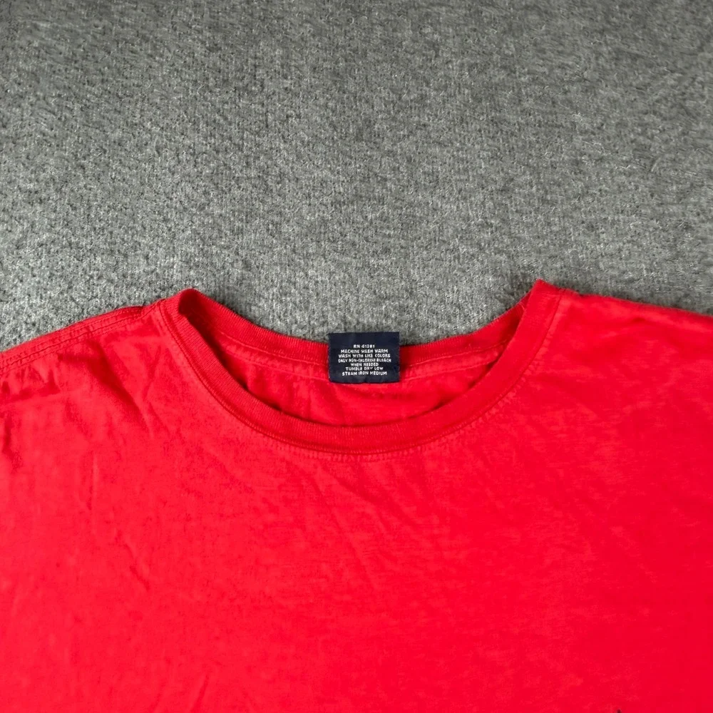 Polo Ralph Lauren T-Shirt Men's XL Red Short Sleeve Embroidered Pony Logo Cotton